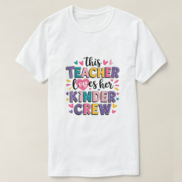 Deze lerares houdt van haar vriendelijker Valentij T-shirt