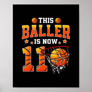 Deze Ller Is Nu 11 Sketll Jongens 11e Verjaardag Poster