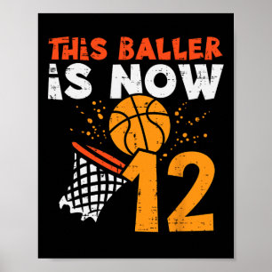 Deze Ller Is Nu 12 Sketll 12e Verjaardag Bday Jong Poster