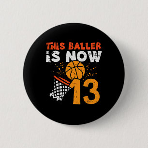Deze Ller Is Nu 13 Sketll 13e Verjaardag Bday Jong Ronde Button 5,7 Cm