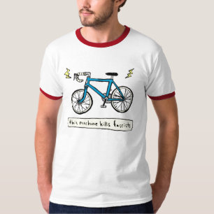 deze machine doodt fascisten ( blauw ) t-shirt