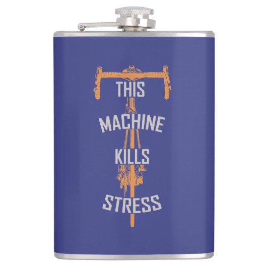 Deze machine doodt stress heupfles (Voorkant)