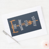 Deze machine doodt stress rechthoekige sticker (Envelop)