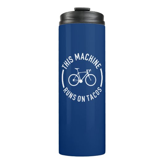 Deze machine draait op taco's thermosbeker (Voorkant)