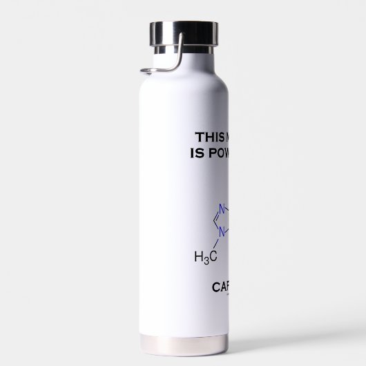 Deze machine wordt aangedreven door caffeine-molec waterfles (Rechts)