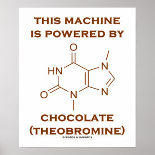 Deze machine wordt aangedreven door chocolade (the poster