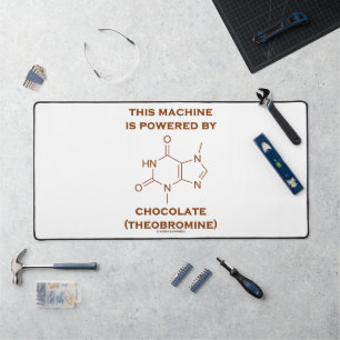 Deze machine wordt aangedreven door chocolade theo bureaumat
