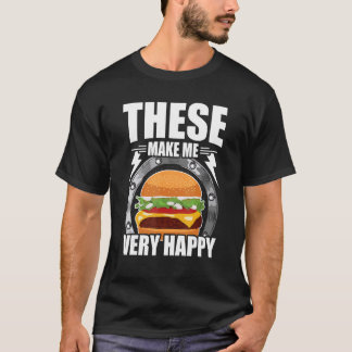 Deze maken me heel gelukkig Burger T-shirt