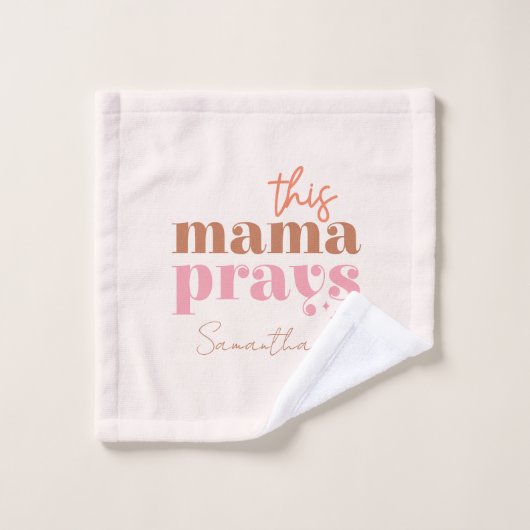 Deze Mama Bidt - Rustiek Boho Design Bad Handdoek (Wasdoekje)