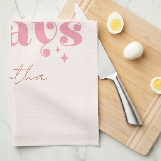 Deze Mama Bidt - Rustiek Boho Design Theedoek (Quarter Fold)