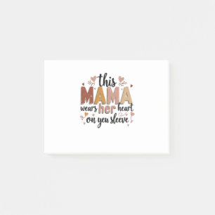 Deze Mama Draagt Haar Hart Op De Mouw Post-it® Notes