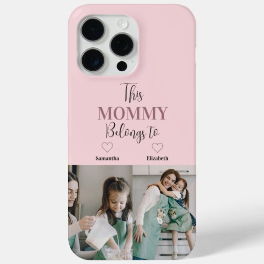 "Deze mama hoort bij" Custom Photo Phone Case (Achterkant)