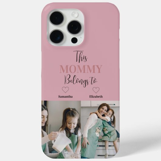 "Deze mama hoort bij" Custom Photo Phone Case (Achterkant)