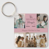 Deze mama hoort bij - gepersonaliseerde foto | sleutelhanger (Voorkant)