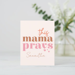 Deze mama Prays Briefkaart