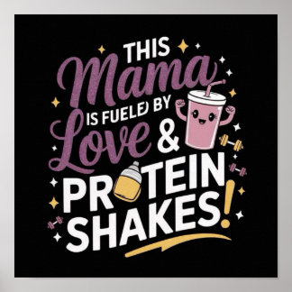 Deze mama wordt gevoed door liefde en eiwitshakes! poster