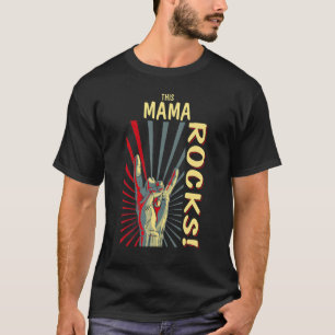 Deze mamma Rocks Retro Concert 70-80-jaren Funn T-shirt