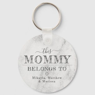 Deze mammie behoort tot de minimalistische typogra sleutelhanger