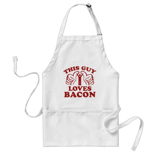 Deze man houdt van Bacon Standaard Schort (Voorkant)