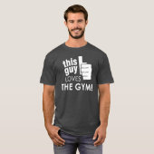 Deze man houdt van de spiraal. t-shirt (Voorkant volledig)