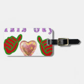 Deze man houdt van grote geschenkkunst afdrukken bagagelabel (Voorkant horizontaal)