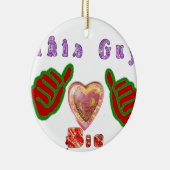 Deze man houdt van grote geschenkkunst afdrukken keramisch ornament (Rechts)