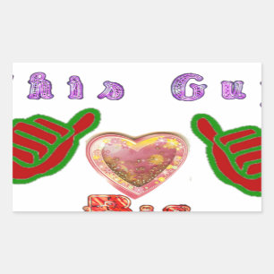 Deze man houdt van grote geschenkkunst afdrukken rechthoekige sticker