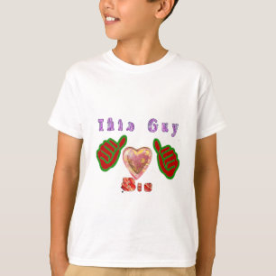 Deze man houdt van grote geschenkkunst afdrukken t-shirt