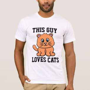 DEZE MAN HOUDT VAN KATTEN KAT T-SHIRTS