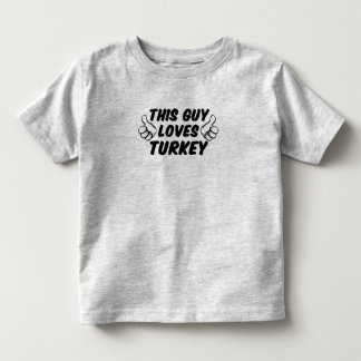 Deze man houdt van Turkije Kinder Shirts