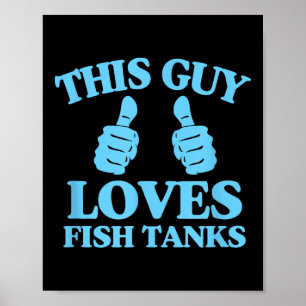 Deze Man Houdt Van Vistanks Grappig Aquarium Liefh Poster