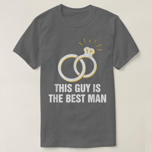 Deze man is de beste bridesman Bachelor groep T-shirt (Design voorkant)