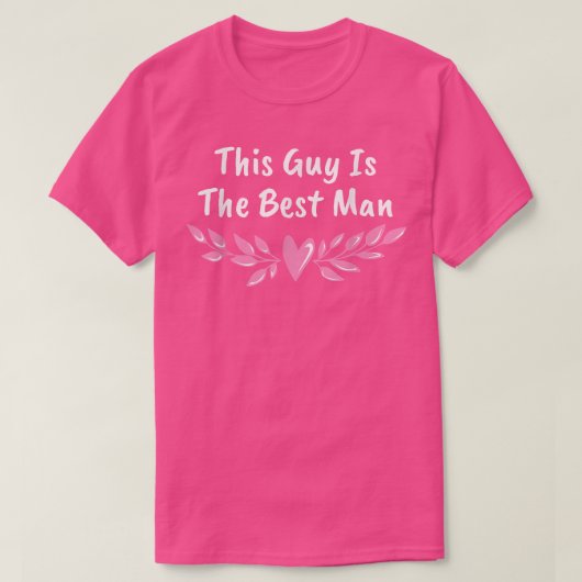 Deze man is de beste bridesman Bachelor groep T-shirt (Design voorkant)