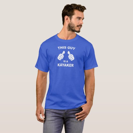 Deze man is een Kayaker T-shirt (Voorkant volledig)