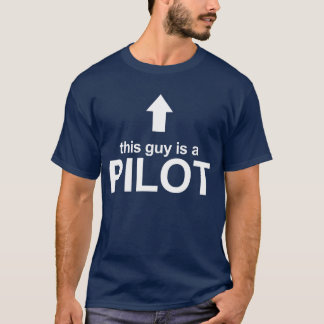 Deze man is een T-shirt van piloot Aviator