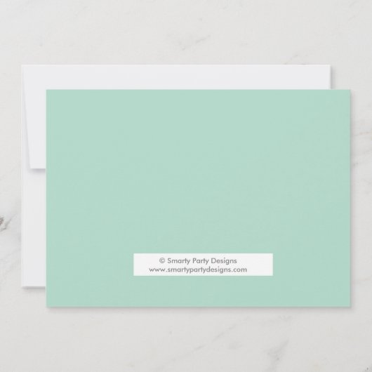 Deze man is het draaien van een verjaardagsfeestje kaart (Achterkant)