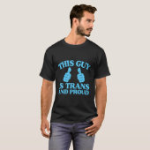 Deze man is Trans en Trots Transgender Pride Two T-shirt (Voorkant volledig)
