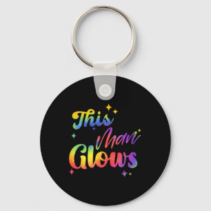 Deze Man Straalt Fijne Vaderdag Tie Dye Vader Kleu Sleutelhanger