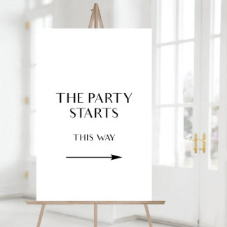 Deze manier aan het partijteken, het Teken van de Poster