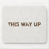 Deze manier omhoog Canvas textuur Muismat (Voorkant)