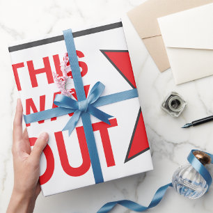 Deze manier uit Teken het VerpakkingsPapier Cadeaupapier