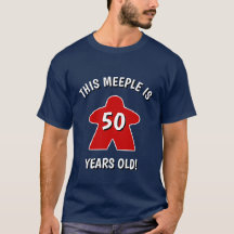 "Deze Meeple is 50 jaar oud!" Funny Birthday
