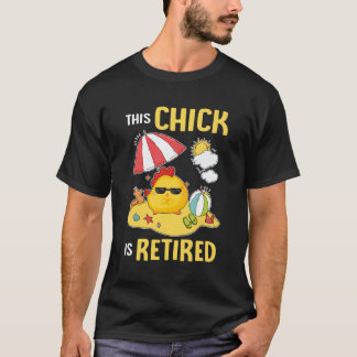Deze meid heeft gepensioneerd kip familie retiret  t-shirt