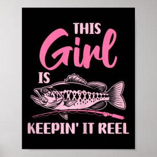 Deze meid houdt het bij Reel Vist Grappig Poster