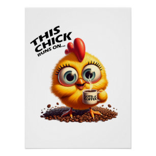 Deze meid loopt op... Coffee Perfect Poster