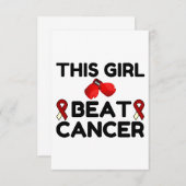 DEZE MEISBATKANKER BEDANKKAART (Voorkant / Achterkant)