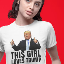 DEZE MEISJE HOUDT VAN TRUMP T-SHIRTS