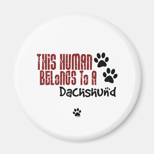 Deze mens behoort tot een Dachshund Magneet (Voorkant)