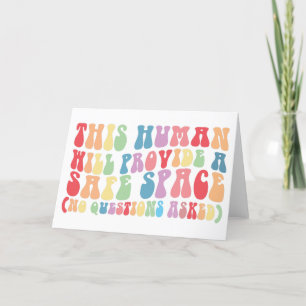 Deze Mens Zorgt Voor Een Veilige Ruimte Gay LGBTQ Bedankkaart