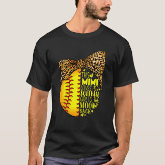 Deze Mimi houdt van haar Softball Girl Moederdag L T-shirt